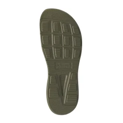 Ciabatte sabot verdi militare da Uomo con cinturino De Fonseca
