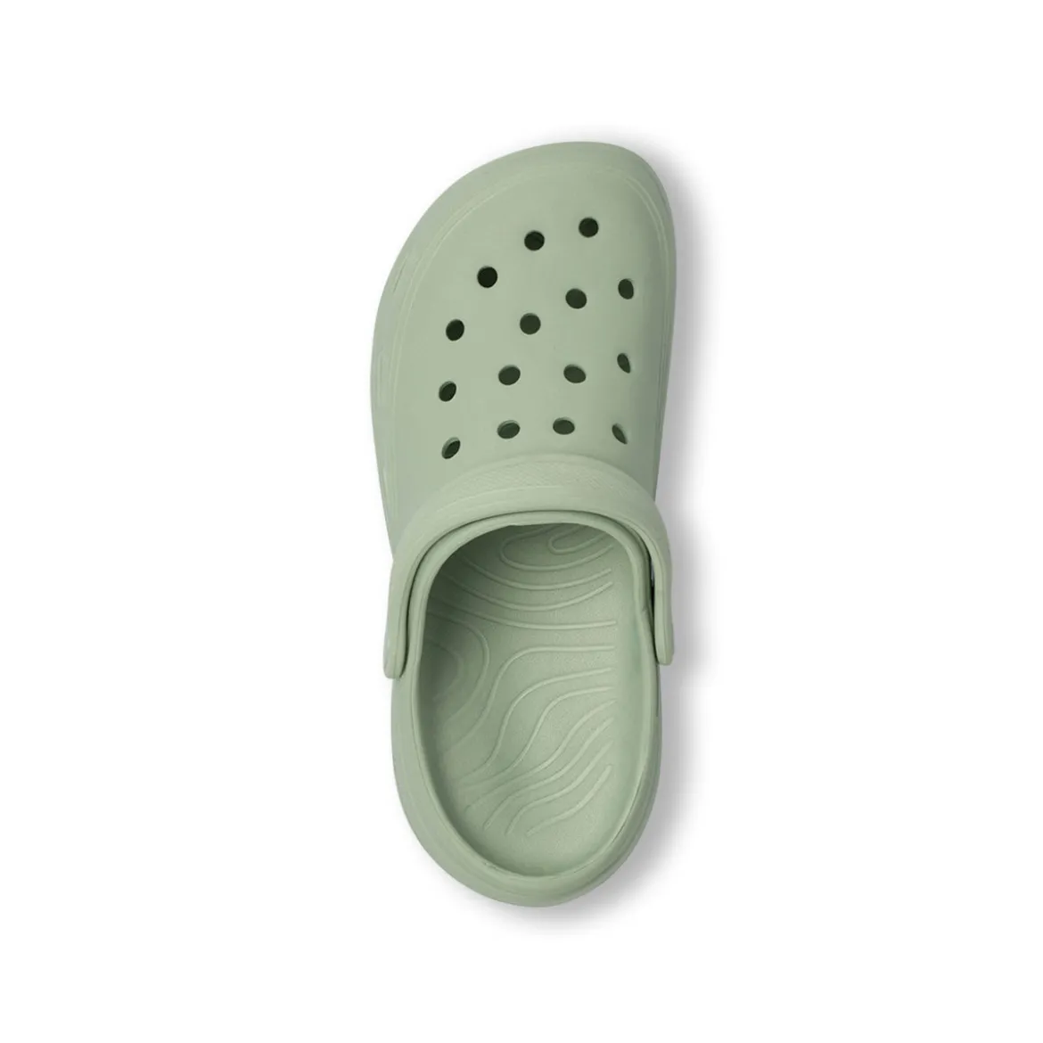 Ciabatte sabot verdi salvia da Donna con cinturino mobile De Fonseca