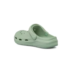 Ciabatte sabot verdi salvia da Donna con cinturino mobile De Fonseca