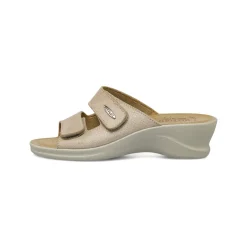 Ciabatte sanitarie beige da Donna effetto scamosciato Fly Flot