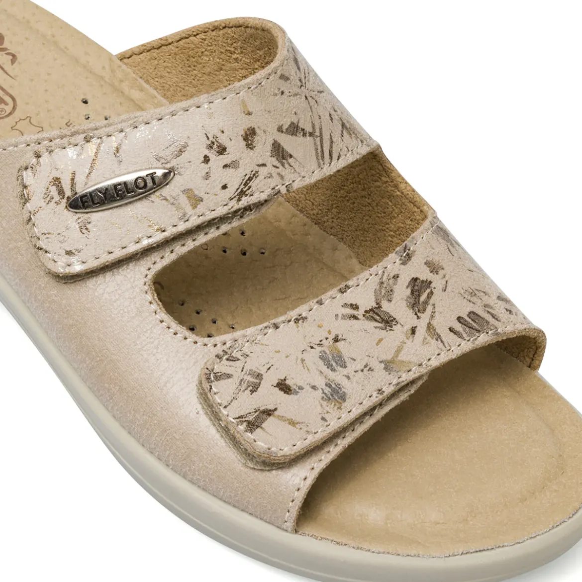 Ciabatte sanitarie da Donna con soletta anti shock in pelle Fly Flot