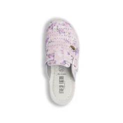 Ciabatte sanitarie da donna rosa Italia Trend con soletta in pelle