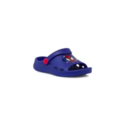 Ciabatte tipo sabot blu da Bambino con cinturino e stampa Spiderman