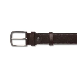 Cintura da Uomo Marrone con Fibbia Gunmetal Carrera