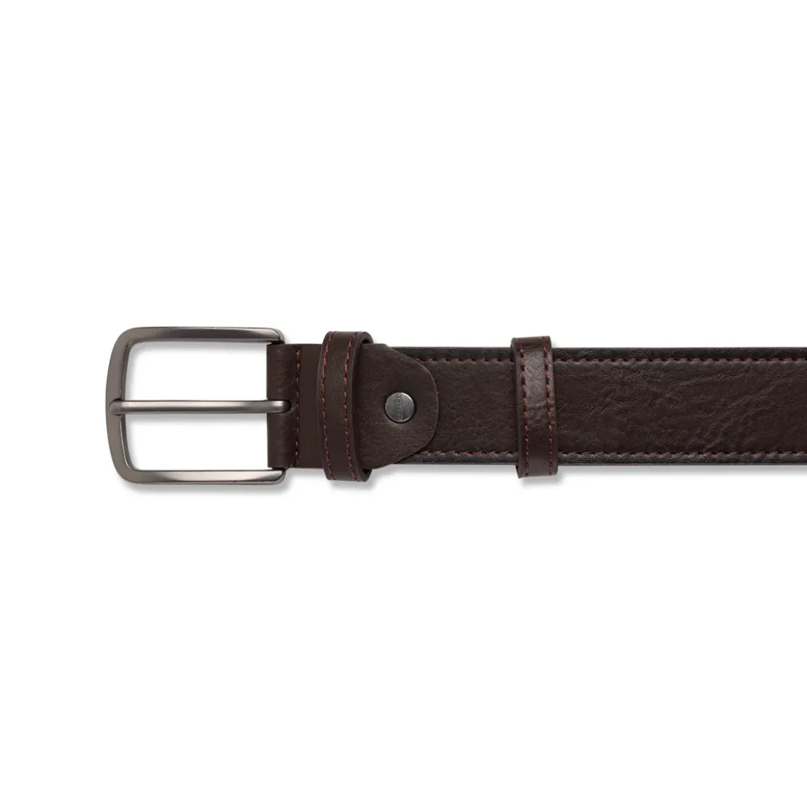 Cintura da Uomo Marrone con Fibbia Gunmetal Carrera
