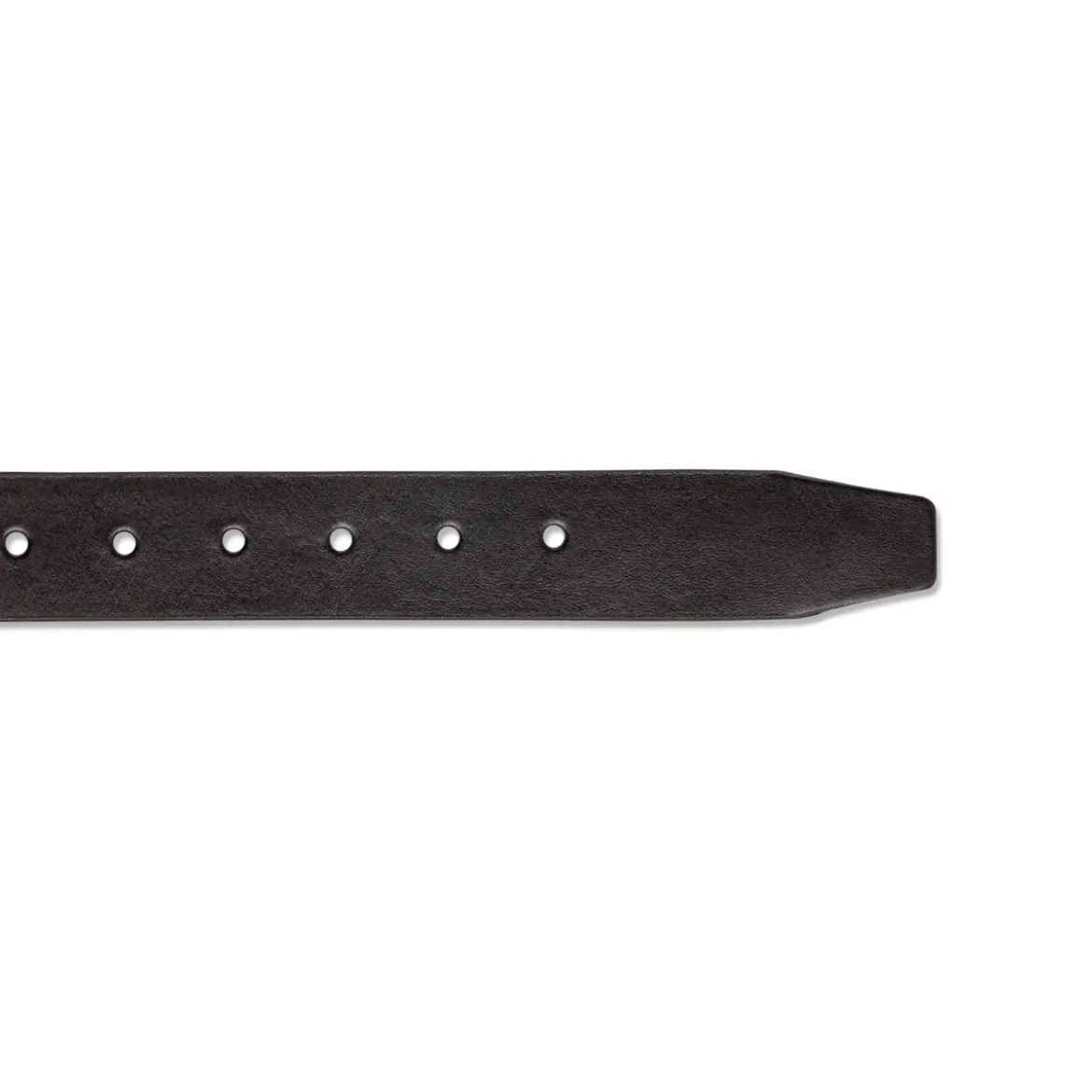 Cintura da Uomo Nera in Pelle con Fibbia Gunmetal Navigare