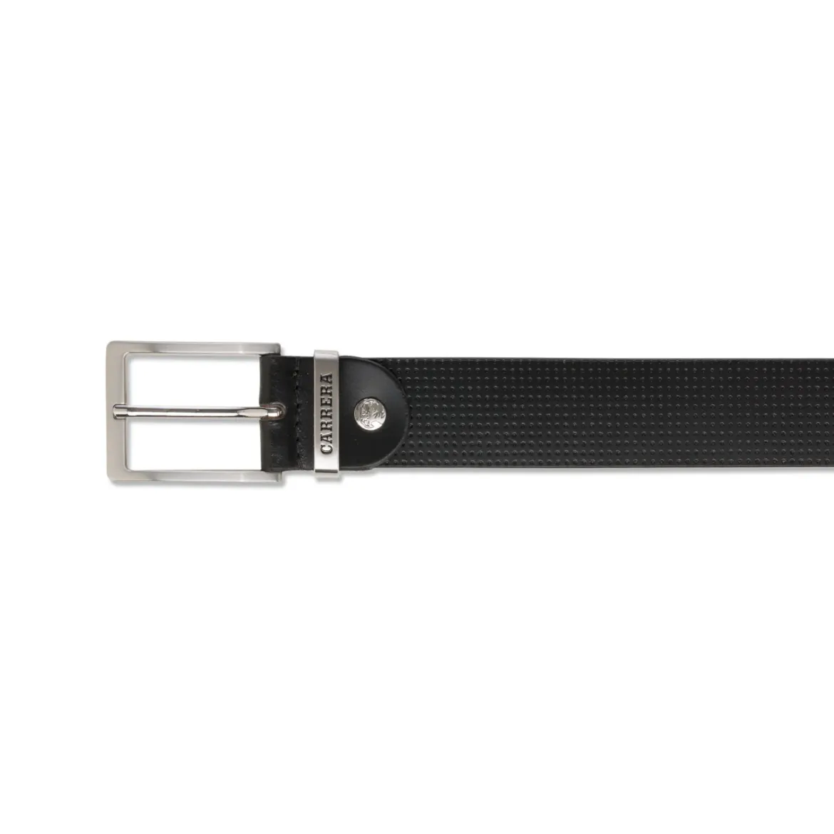 Cintura nera da Uomo Carrera con Texture a Puntini