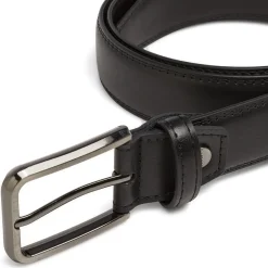 Cintura nera da Uomo in pelle con fibbia metallica Carrera Jeans