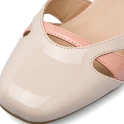Décolleté bicolore nude e rosa da Donna con tacco campana 6 cm Swish Jeans
