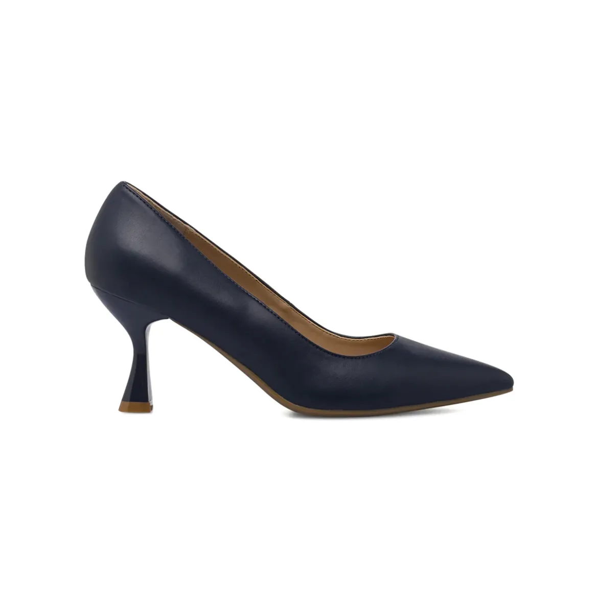 Décolleté da donna blu Lora Ferres con tacco a rocchetto 7,5 cm