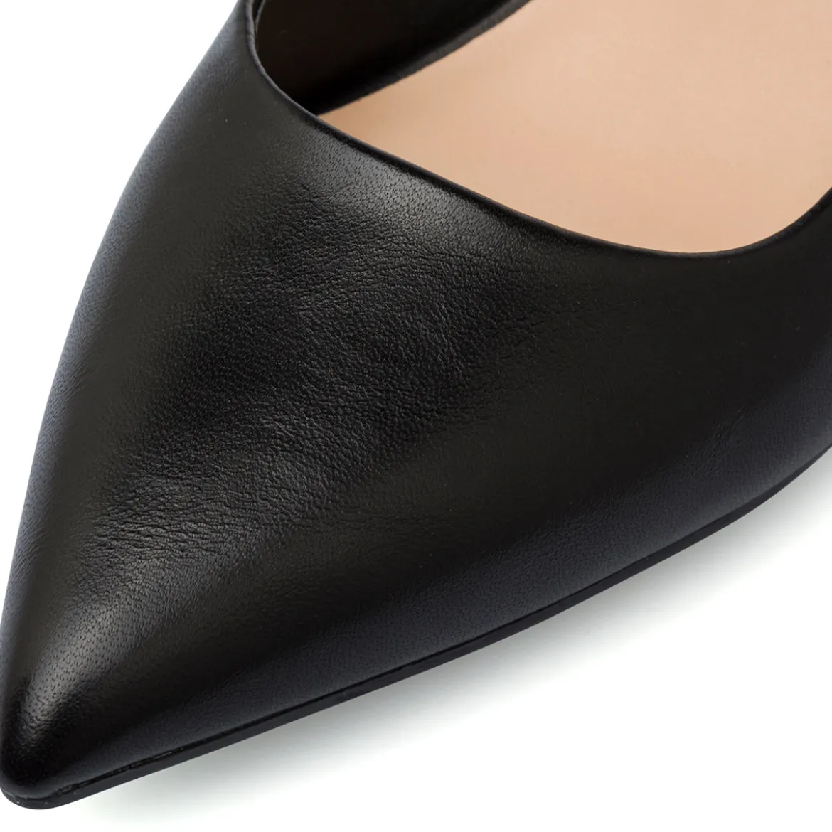 Décolleté slingback a punta nere da Donna con tacco 6,5 cm Lora Ferres