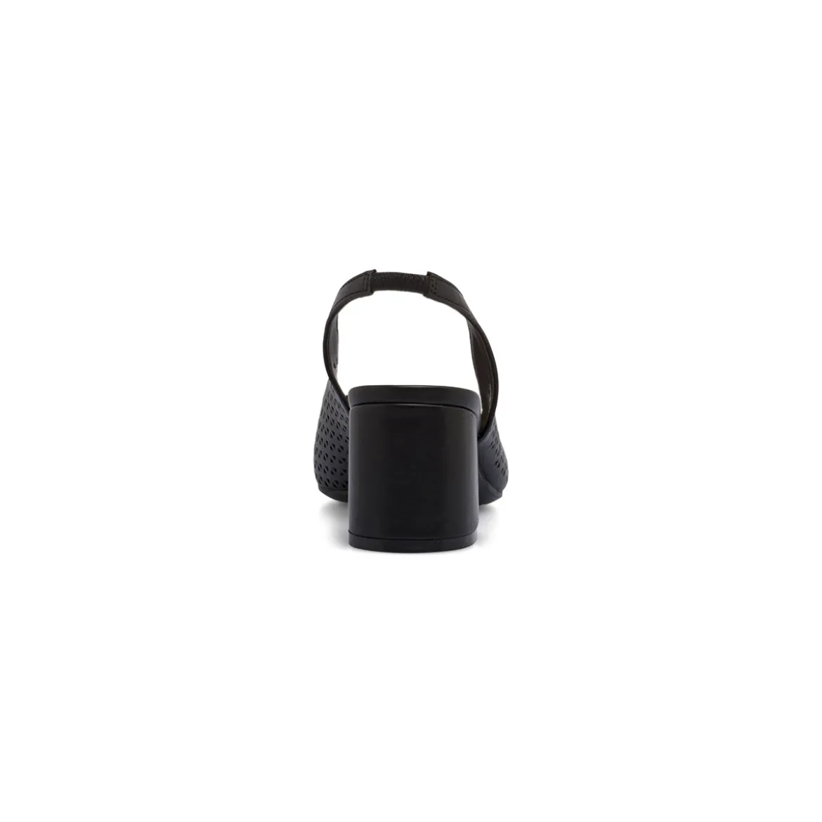 Décolleté slingback da donna nere traforate con tacco 6 cm Lora Ferres