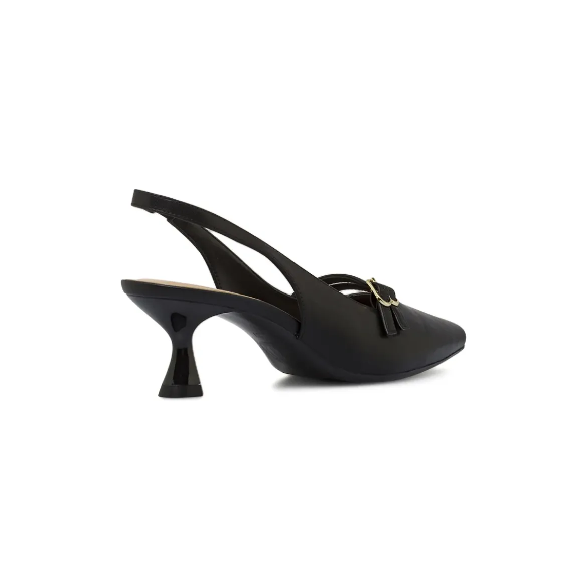 Décolleté slingback donna nere Lora Ferres con tacco 5,5 cm