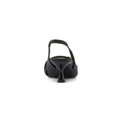Décolleté slingback donna nere Lora Ferres con tacco 5,5 cm