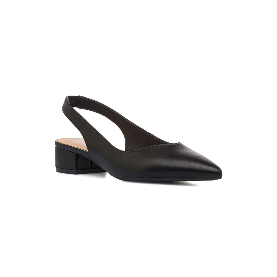 Décolleté slingback nere da Donna con cinturino e tacco 3 cm Lora Ferres