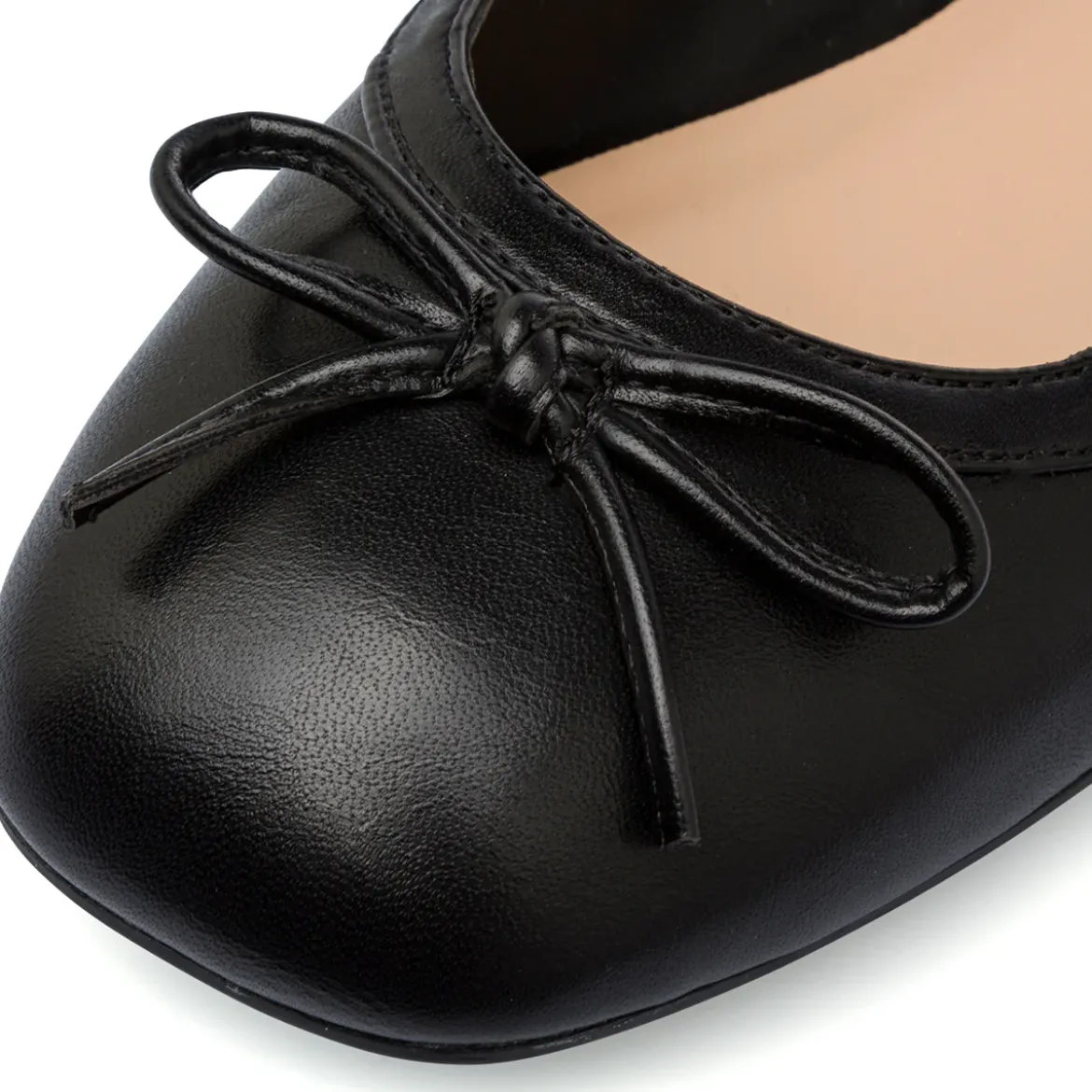 Décolleté slingback nere da Donna con fiocco e tacco 3 cm Swish Jeans