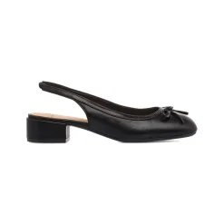 Décolleté slingback nere da Donna con fiocco e tacco 3 cm Swish Jeans