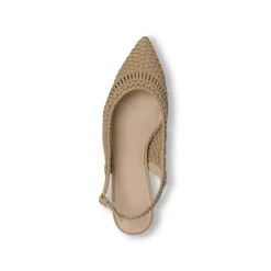 Décolleté slingback sabbia da Donna e tacco 6 cm Lora Ferres