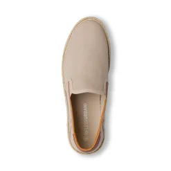 Espadrillas Beige da Uomo in tessuto con suola in rafia Riflessi Urbani