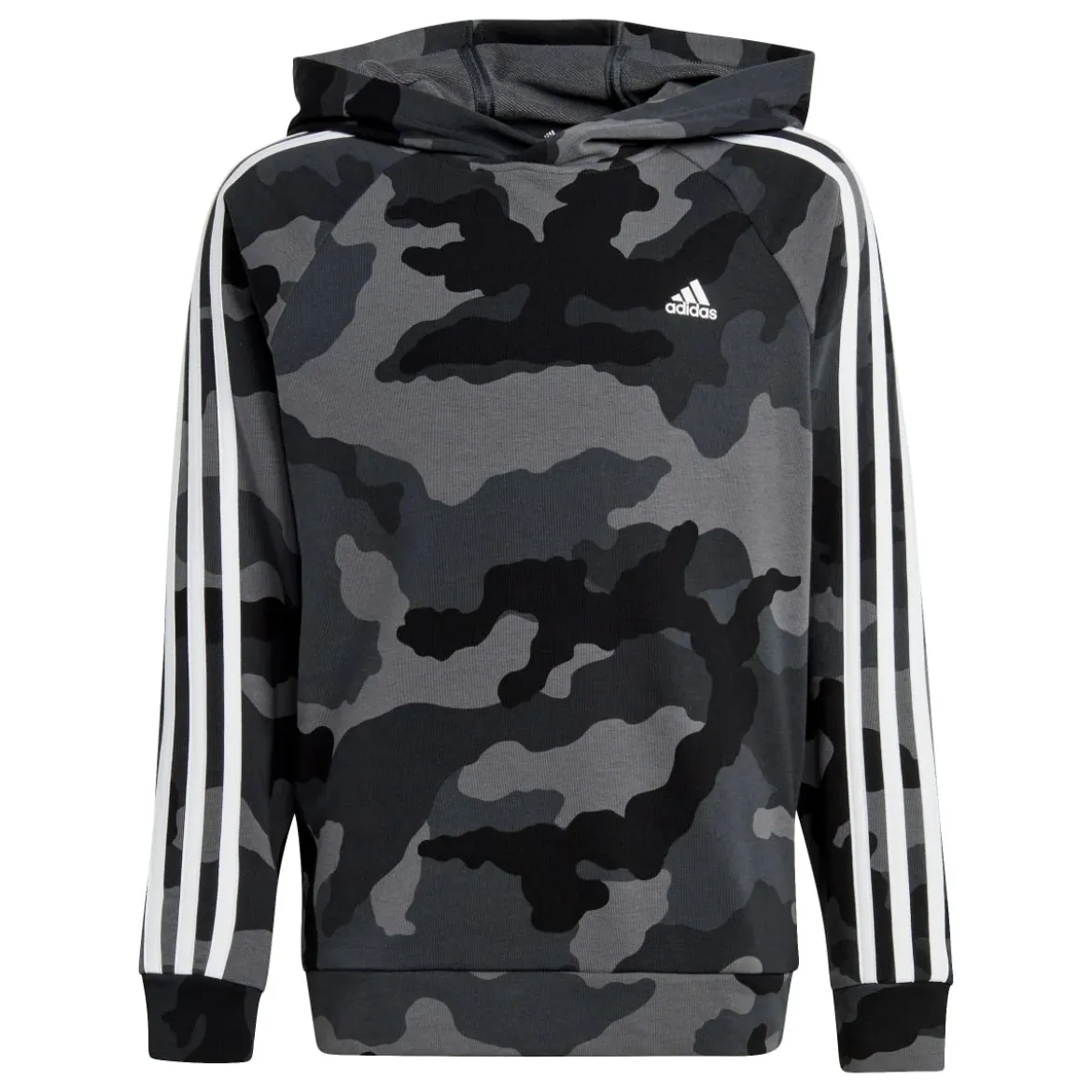 Felpa bambino con cappuccio Essentials Allover Print adidas