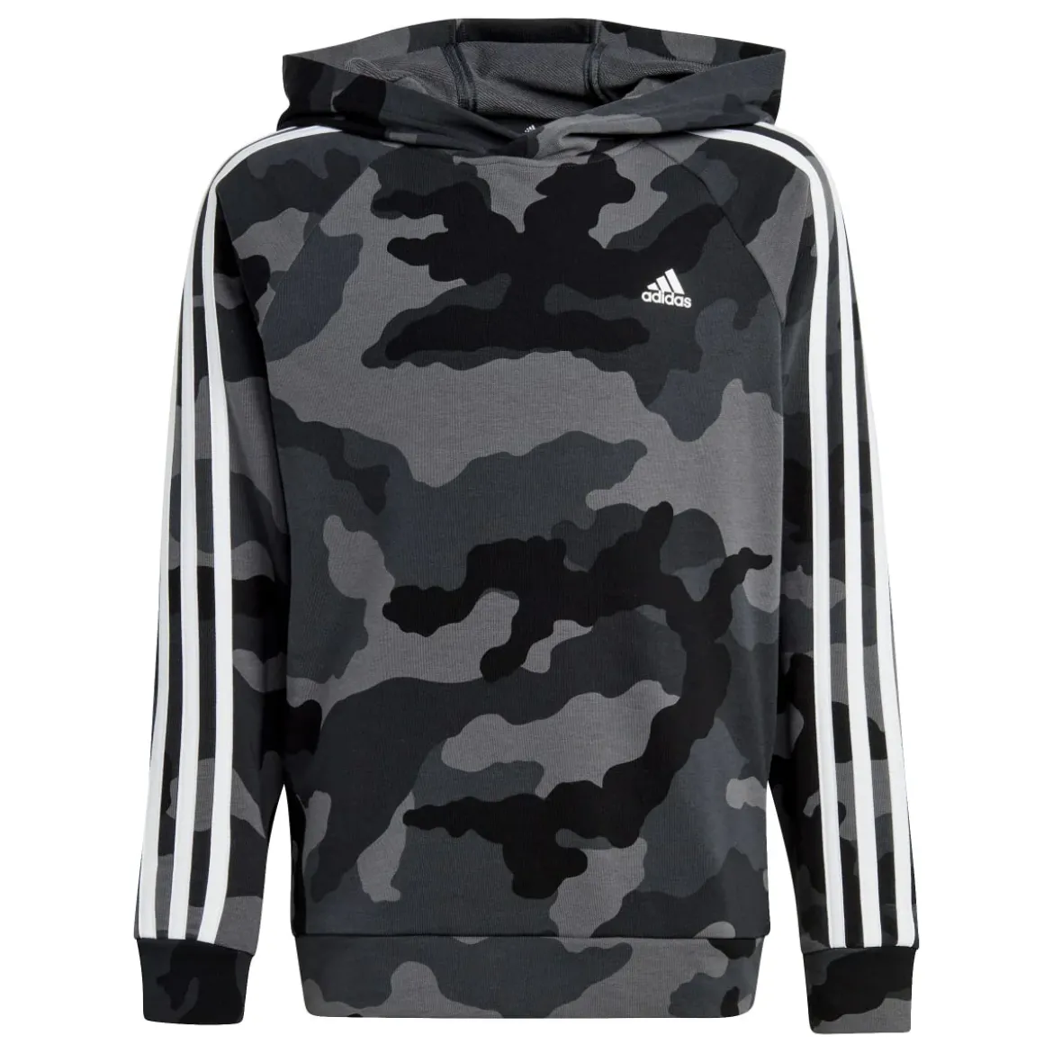 Felpa bambino con cappuccio Essentials Allover Print adidas