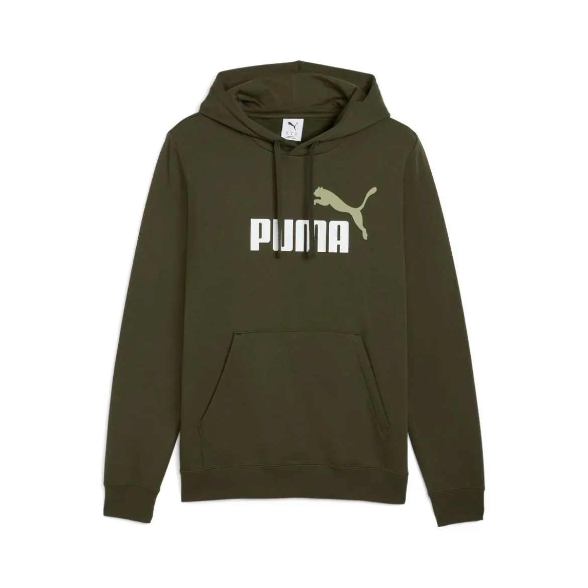 Felpa con cappuccio verde militare da Uomo Puma