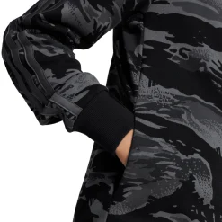 Felpa con zip da Ragazzo e Ragazza nera con stampa camouflage adidas