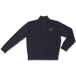 Felpa da Uomo Blu con mezza zip e loghi a contrasto Ducati Corse
