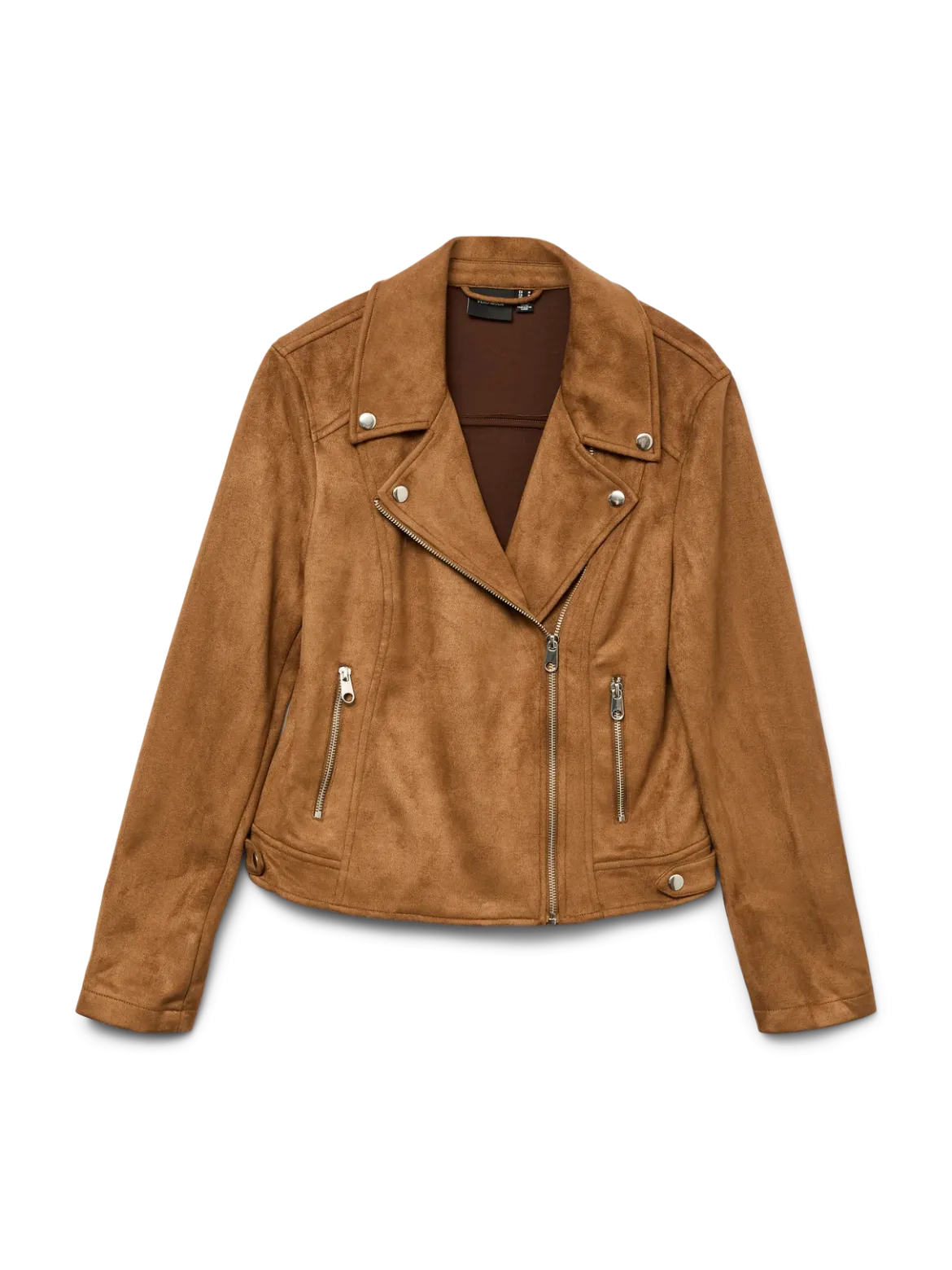Giacca Biker marrone da Donna effetto scamosciato Vero Moda