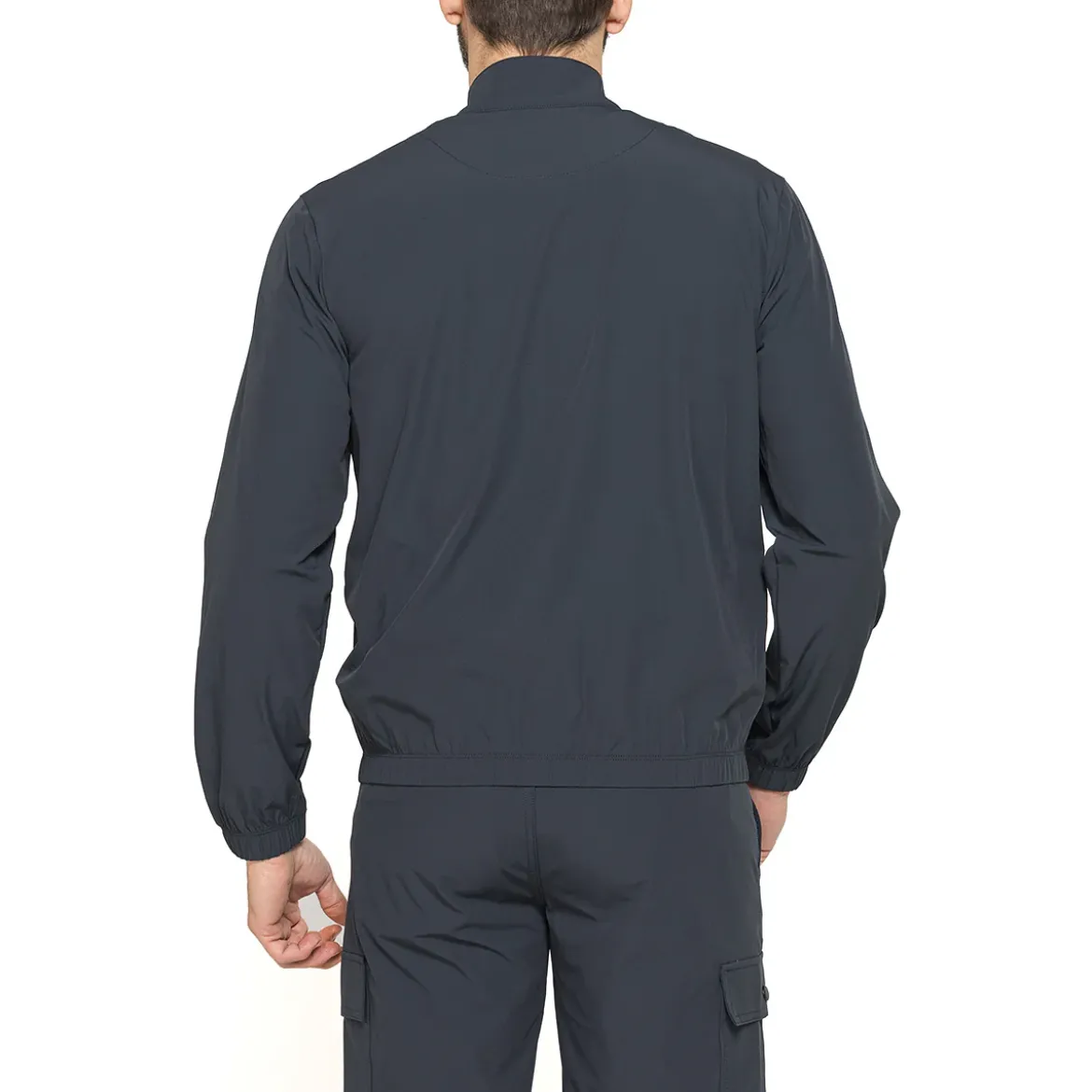 Giacca leggera blu navy da Uomo con zip e tasche Carrera Jeans