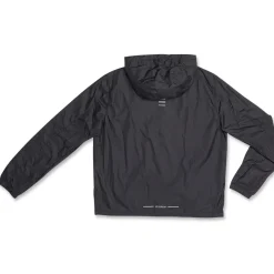 Giacca sportiva antivento da Uomo nera con zip GymRun