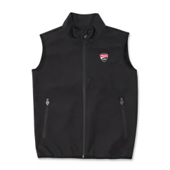 Gilet tecnico nero da Uomo impermeabile e traspirante Ducati Corse