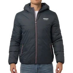 Giubbotto Double-Face Uomo grigio e blu con cappuccio Ducati Corse