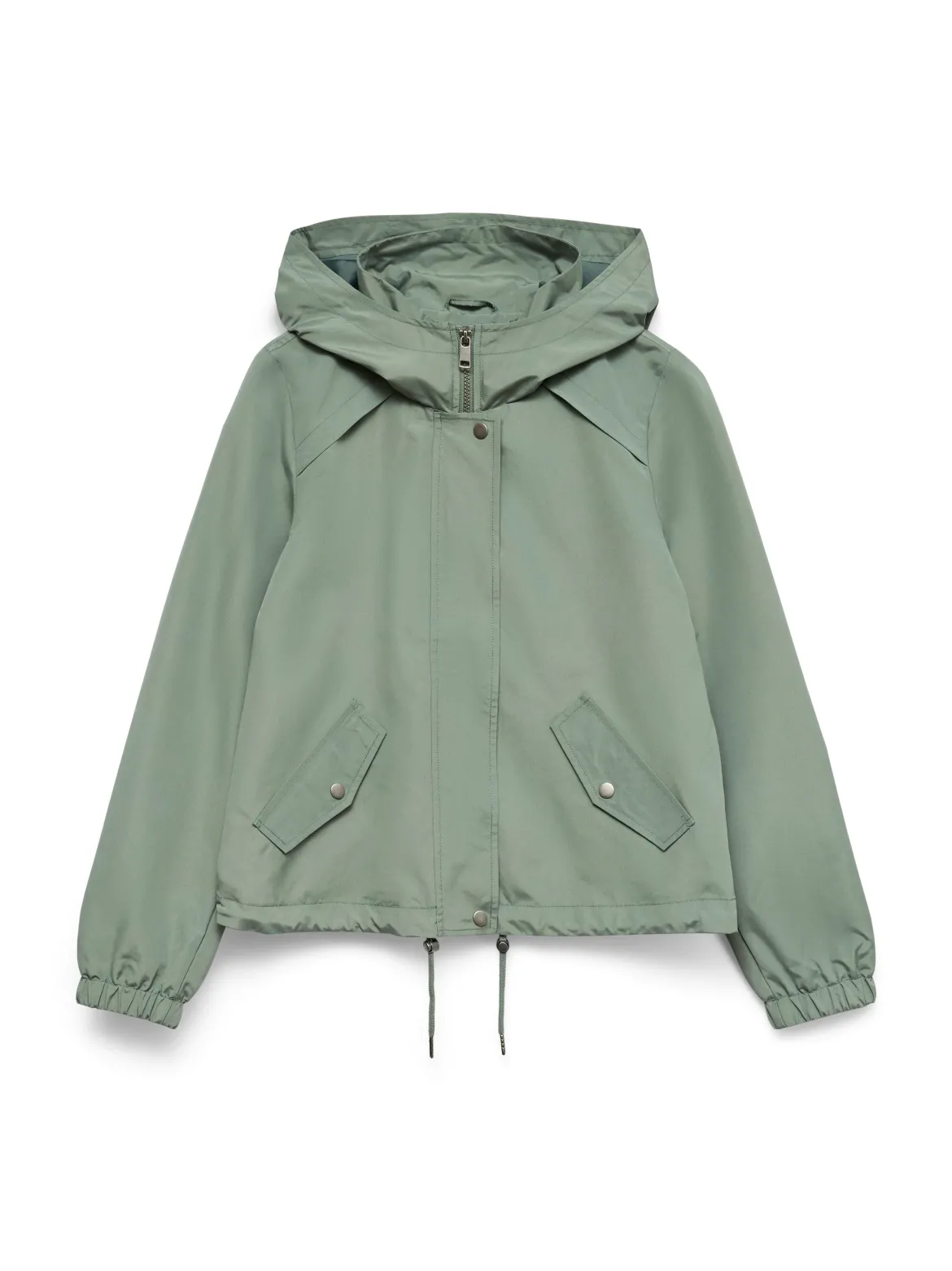 Giubbotto leggero Verde da Donna con cappuccio e coulisse Vero Moda