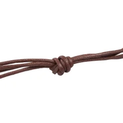 Lacci cerati marroni 75 cm Silver