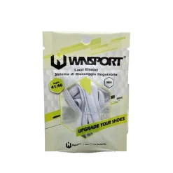 Lacci elastici con sistema bloccaggio regolabile bianchi WNSPORT