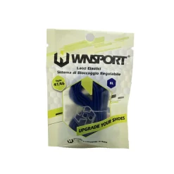 Lacci elastici con sistema bloccaggio regolabile blu WNSPORT