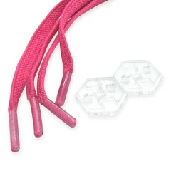 Lacci elastici con sistema bloccaggio regolabile fucsia WNSPORT