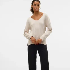 Maglioncino leggero beige da Donna mezza stagione Vero Moda