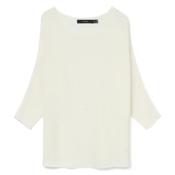 Maglioncino leggero bianco da Donna con trama a costine Vero Moda