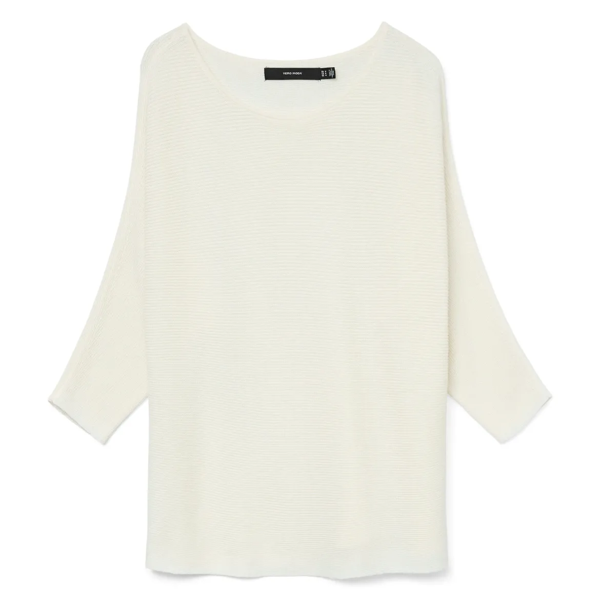 Maglioncino leggero bianco da Donna con trama a costine Vero Moda