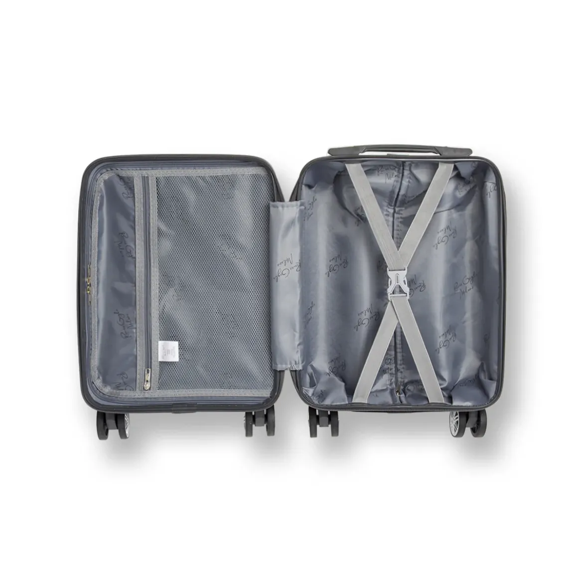 Mini Trolley sotto sedile per voli low cost grigio in ABS Romeo Gigli