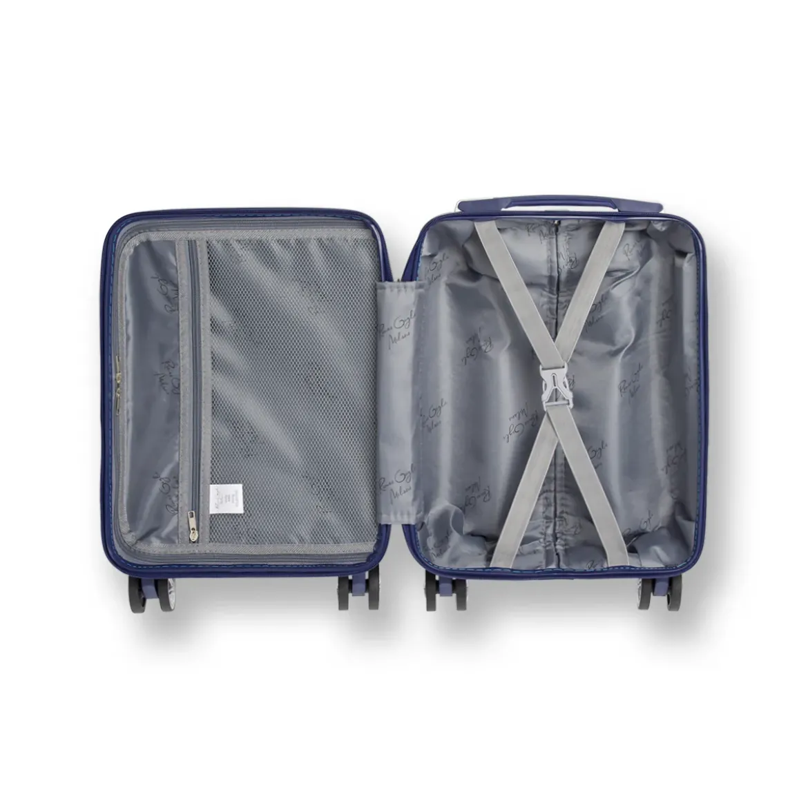 Mini valigia sotto sedile per voli low cost blu in ABS Romeo Gigli