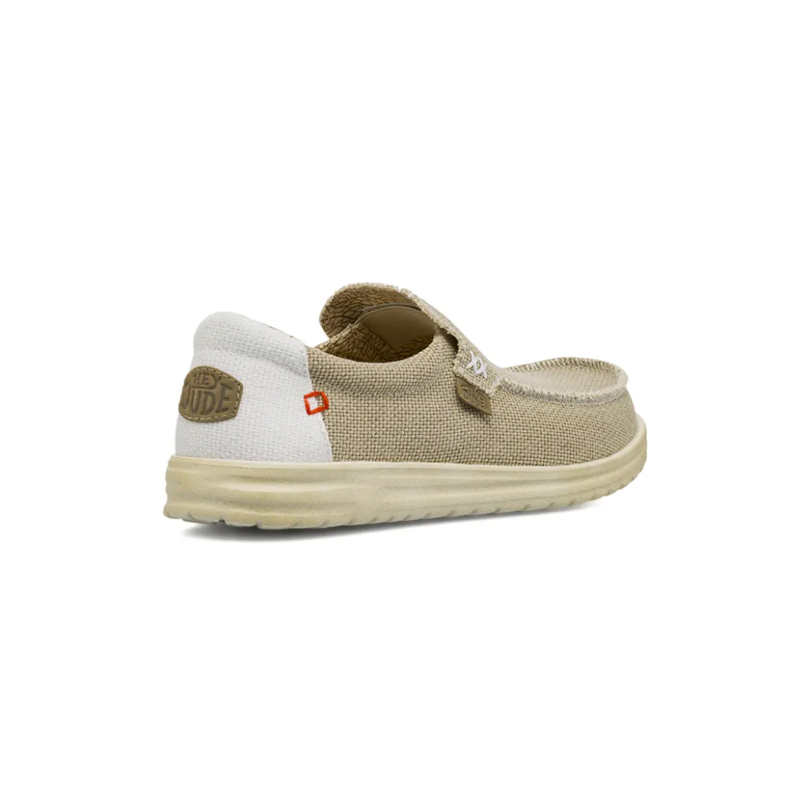 Mocassini beige Uomo in tela con suola leggera Heydude Mikka Braided