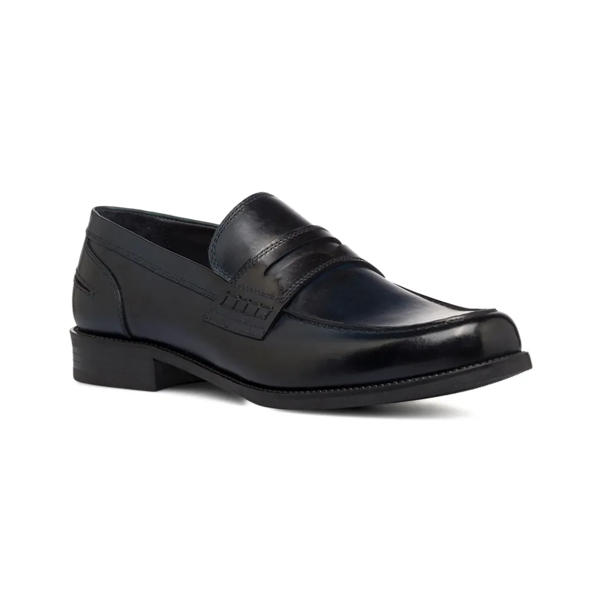 Mocassini Blu navy in pelle da Uomo con mascherina La Cuoieria