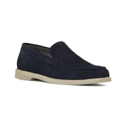 Mocassini casual Blu da Uomo effetto scamosciato La Cuoieria