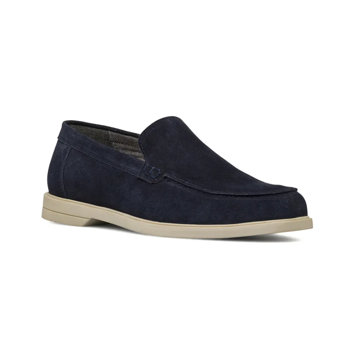 Mocassini casual Blu da Uomo effetto scamosciato La Cuoieria