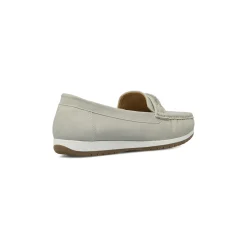 Mocassini comfort da donna grigi con fascia di strass P Soft