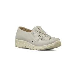 Mocassini comfort grigi da Donna con design traforato P Soft