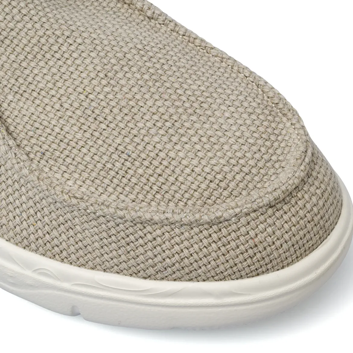 Mocassini da Uomo in tessuto beige con suola leggera Americanino